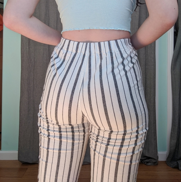 NWT Brandy Melville RARE Striped Tilden Pants - Picture 2 of 12